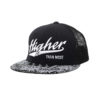 Higher Than Most Trucker Snapback Black Bandana