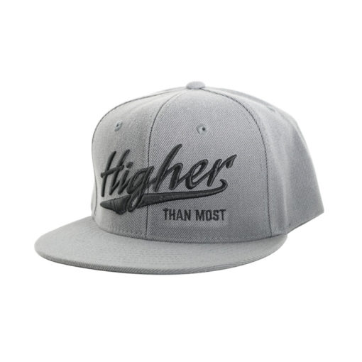 Higher Than Most Snapback Gray