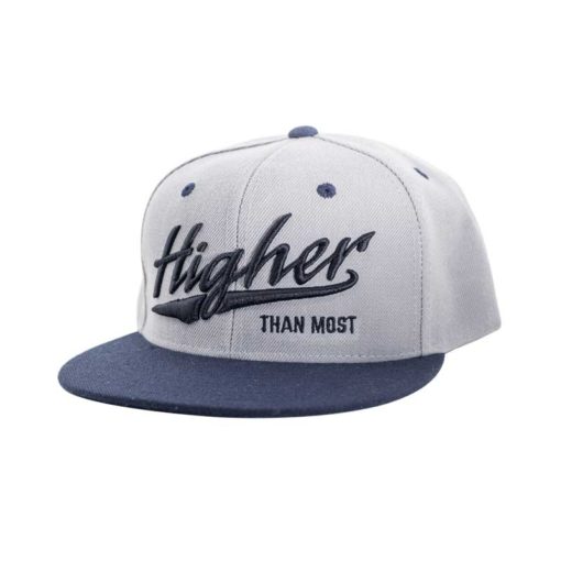 Higher Than Most Snapback Gray Blue