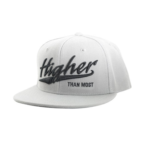 Higher Than Most Snapback Light Gray