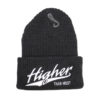 Higher Than Most Beanie Heather Grey White