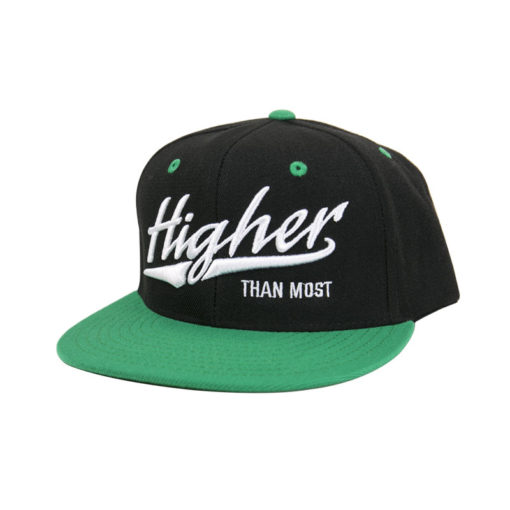 Higher Than Most Snapback Black Green