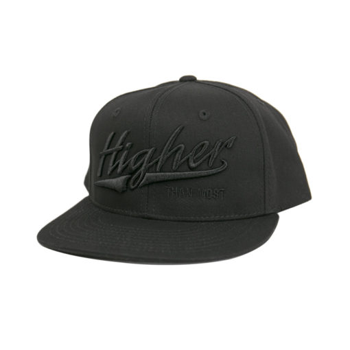 Higher Than Most Snapback Black Black