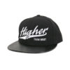 Higher Than Most Snapback Black Leather