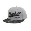 Higher Than Most Snapback Cement Grey Black