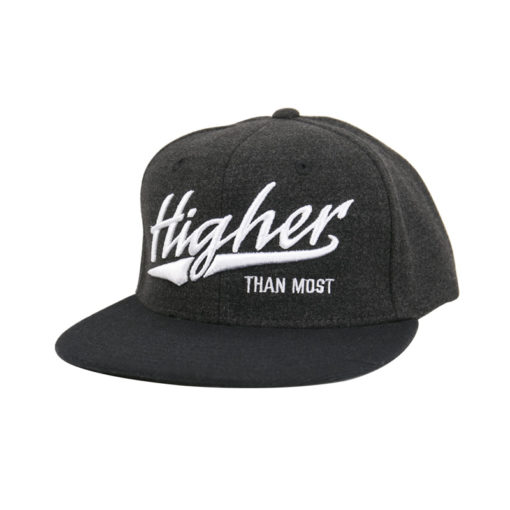 Higher Than Most Snapback Grey Felt