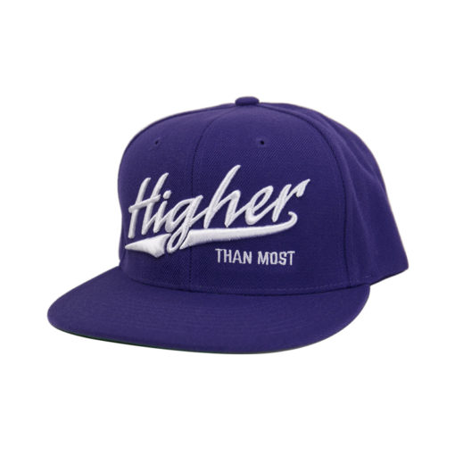 Higher Than Most Snapback Purple