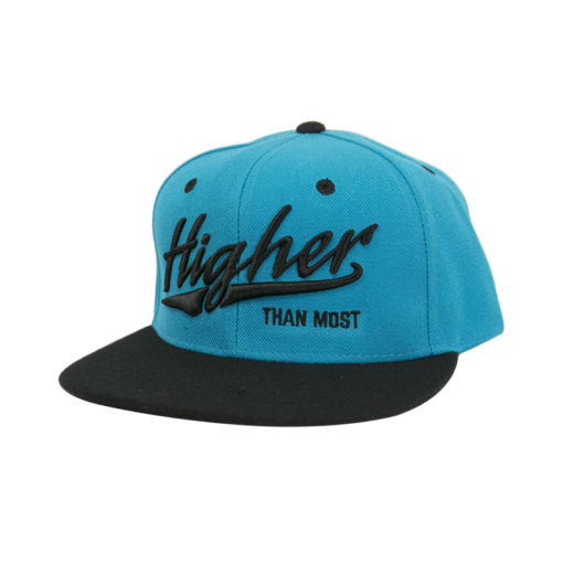 Higher Than Most Snapback Sky Blue Black