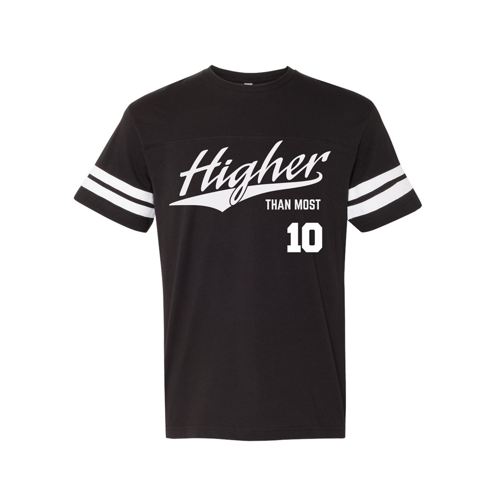 Higher Than Most 710 Jersey Shirt Black - Higher Apparel