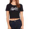 Higher Than Most Cropped Tee in Black