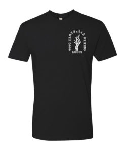 Good Times Bad Friends T-Shirt in Black