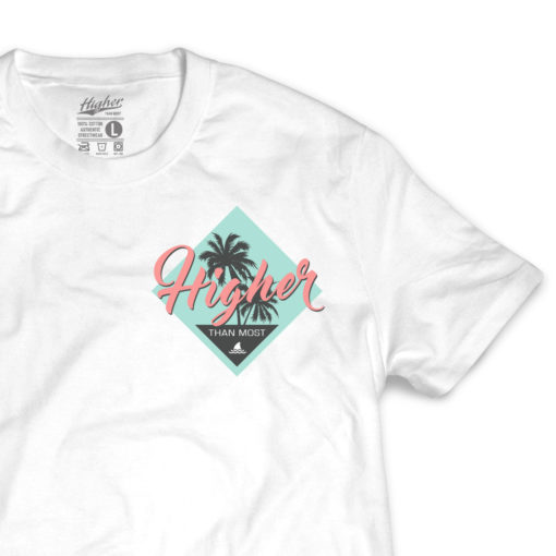 Higher Than Most Paradise T-Shirt in White