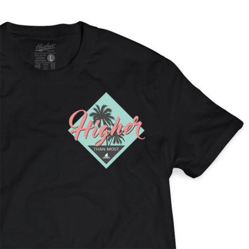 Higher Than Most Paradise T-Shirt in Black